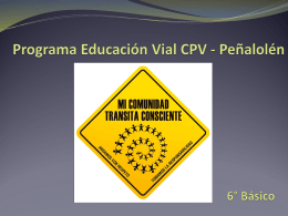 Programa Educación Vial Colegio Pedro de Valdivia