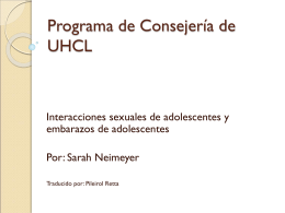 Programa de Consejería de UHCL