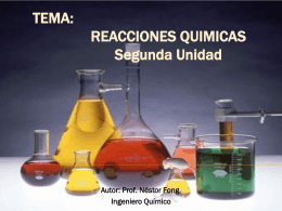 Tema: Reacciones Químicas