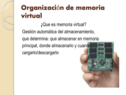 Organización de memoria virtual