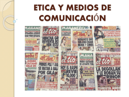 ETICA Y MEDIOS DE COMUNICACIÓN - Inicio -