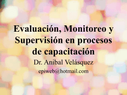 Evaluación, Monitoreo y Supervisión