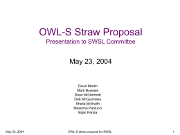 Draft Stick Proposal Presentation to SWSL