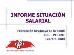 Informe de situación salarial Diciembre 2007