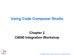 Using Code Composer Studio