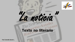 Texto no literario - Colegio Monte de Asís