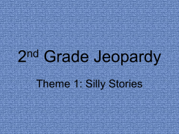 2nd Grade Jeopardy
