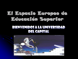 El Espacio Europeo de Educación Superior