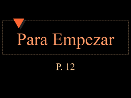 Para Empezar - Welcome to Mrs. Shirley`s Spanish