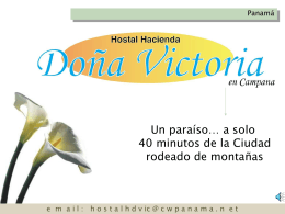 Diapositiva 1 - Hostal Hacienda Doña Victoria