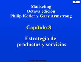 Chapter 8: Products and Services Strategy