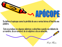 Apócope - Colégio Ari de Sá Cavalcante
