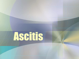 Semiológia II Ascitis