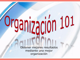 Organización 101