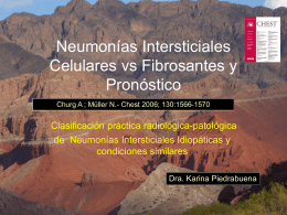 Neumonías Intersticiales Celulares vs Fibrosantes