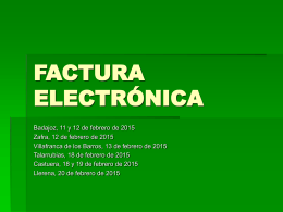 REGISTRO DE FACTURAS ELECTRÓNICAS