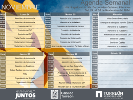 Agenda Semanal - Municipio de Torreón