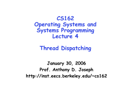 Lecture 4: threads - EECS Instructional Support