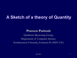 A Sketch of a theory of Quantity