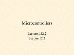 Microcontrollers - Computer Science and