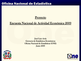 Proyecto Encuesta Nacional de Actividad Económica
