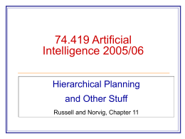 74.419 Artificial Intelligence 2002 Description