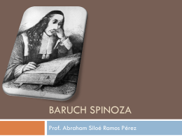 Baruch Spinoza - Filosofía para Bachillerato |