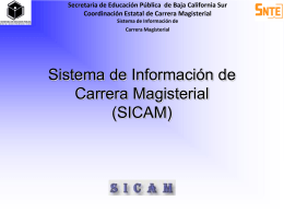 Manual de Usuario para la Operación del SICAM