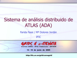 Sistema de análisis distribuido de ATLAS : demo