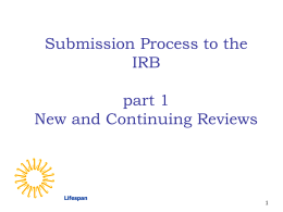 What is the IRB and What does it do?
