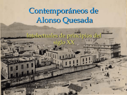 Contemporáneos de Alonso Quesada