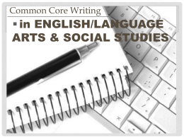 Common Core Writing - Okaloosa County School