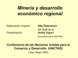 Mining and local economic development