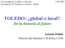 TOLEDO: ¿global o local?. De la historia al futuro