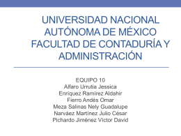 Universidad Nacional Autónoma de México Facultad