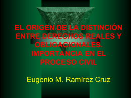 DERECHOS REALES INTRODUCCIÒN Autor Eugenio M.