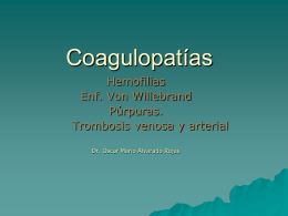Coagulopatías