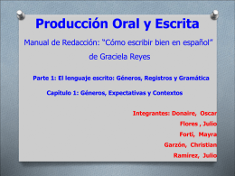 Diapositiva 1 - Producción oral y escrita | Blog