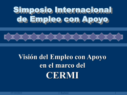 Visión del Empleo con Apoyo en el marco del CERMI
