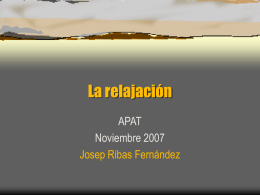 La relajacion - Josep Ribas