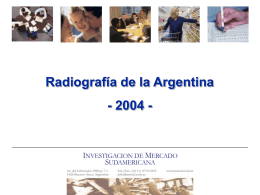 Radiografía de la Argentina 2004