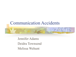 Communication Accidents - Emporia State University