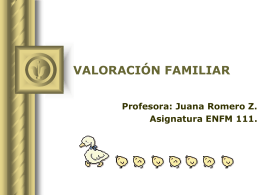 VALORACIÓN FAMILIAR