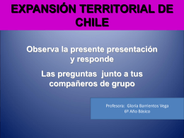 EXPANSIÓN TERRITORIAL DE CHILE
