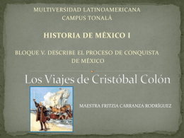 Los Viajes De Cristóbal Colon