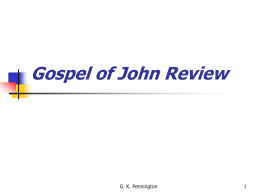 The Gospel of John - OVU Bible Resources