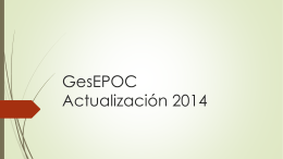 GesEPOC Actualización 2014