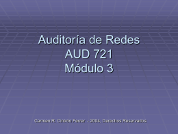 Auditoría de Redes AUD 721 Módulo3