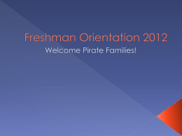 Freshman Orientation 2012
