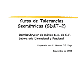 Curso Básico de Tolerancias Geométricas “ GD&T”